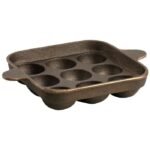 9 Pits Square Shape, Ring Base Paniyaram Pan